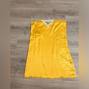 Prada Crepe Satin Mini Dress